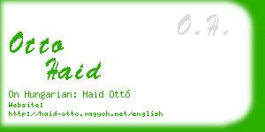 otto haid business card